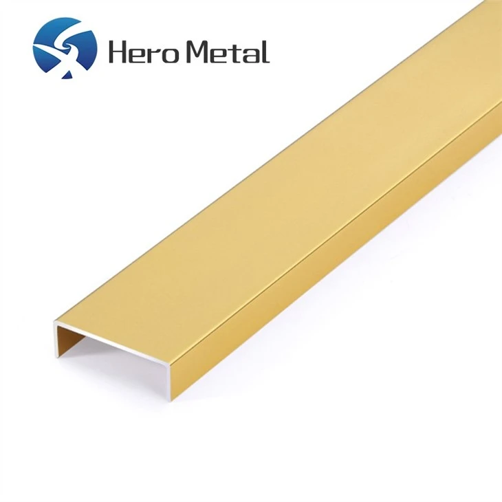 U Shaped Metal Edge Trim Customization