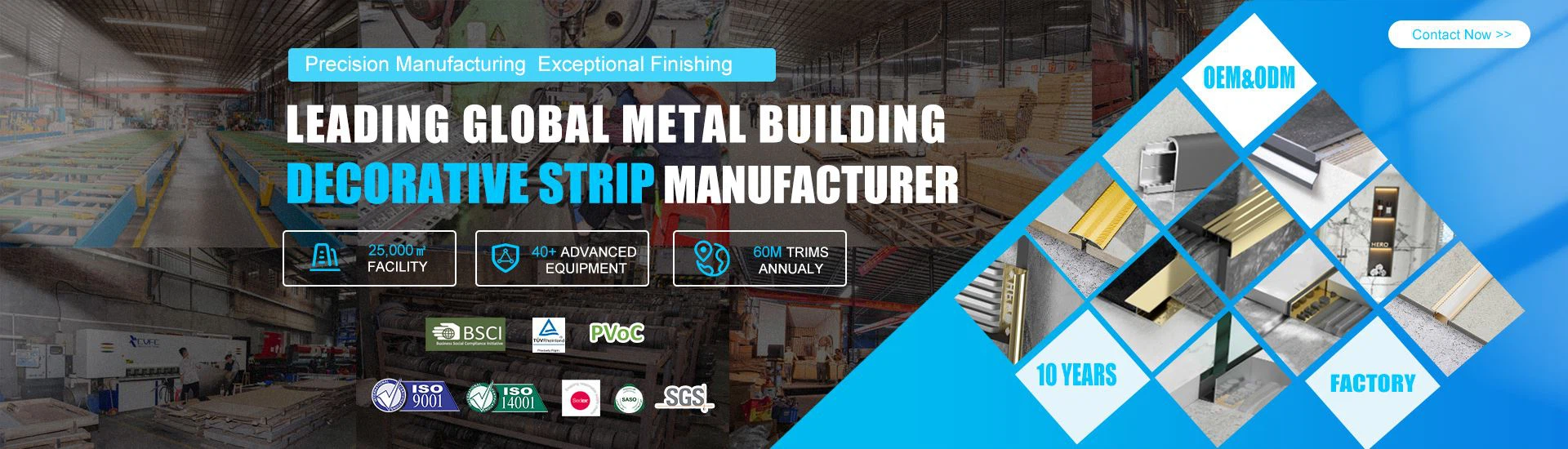 leading global metal building decorative strip manufacturer