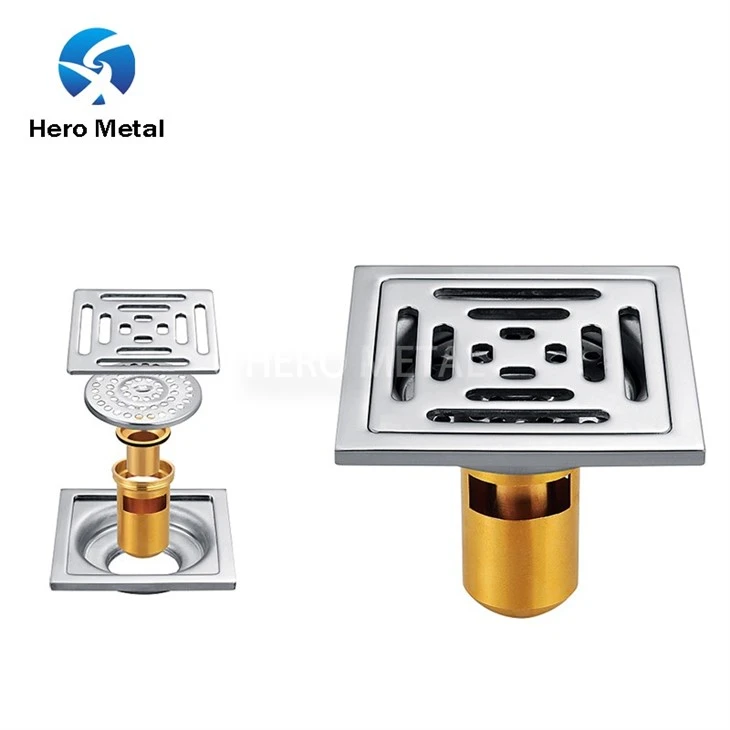 square flooring drain